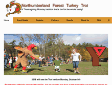 Tablet Screenshot of northumberlandforestturkeytrot.org